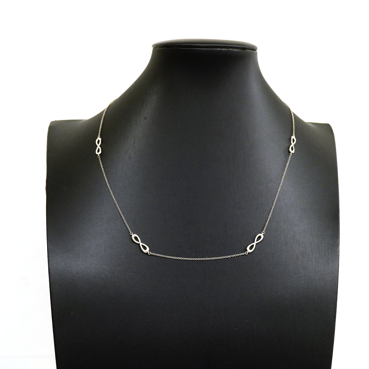 【6jkb0410】ティファニー ネックレス インフィニティ エンドレス シルバー925【中古】レディース