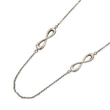 【6jkb0410】ティファニー ネックレス インフィニティ エンドレス シルバー925【中古】レディース