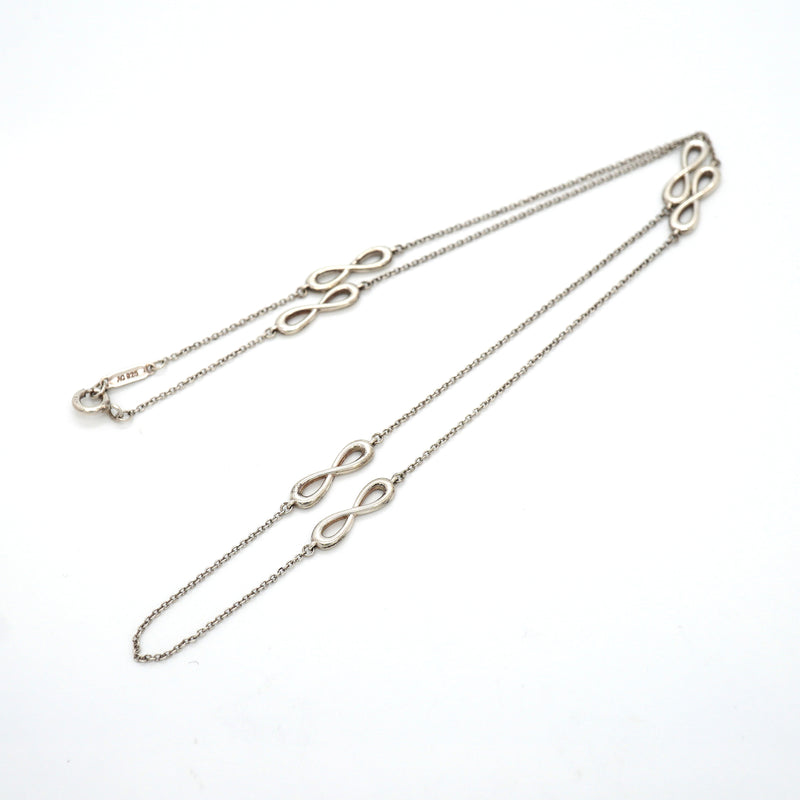 【6jkb0410】ティファニー ネックレス インフィニティ エンドレス シルバー925【中古】レディース