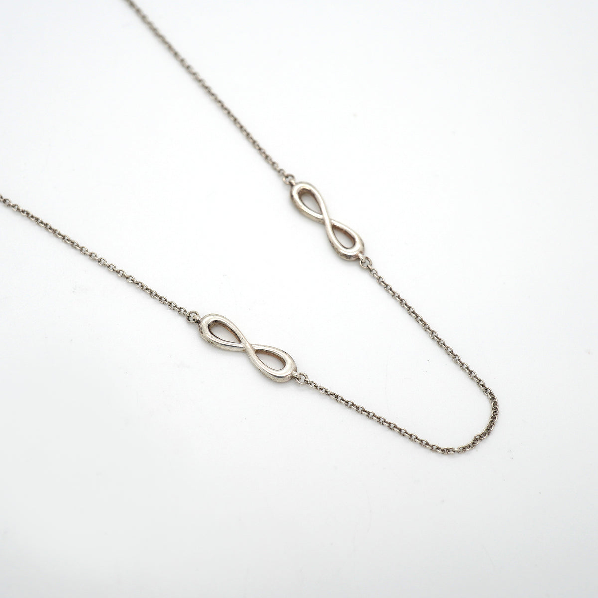【6jkb0410】ティファニー ネックレス インフィニティ エンドレス シルバー925【中古】レディース