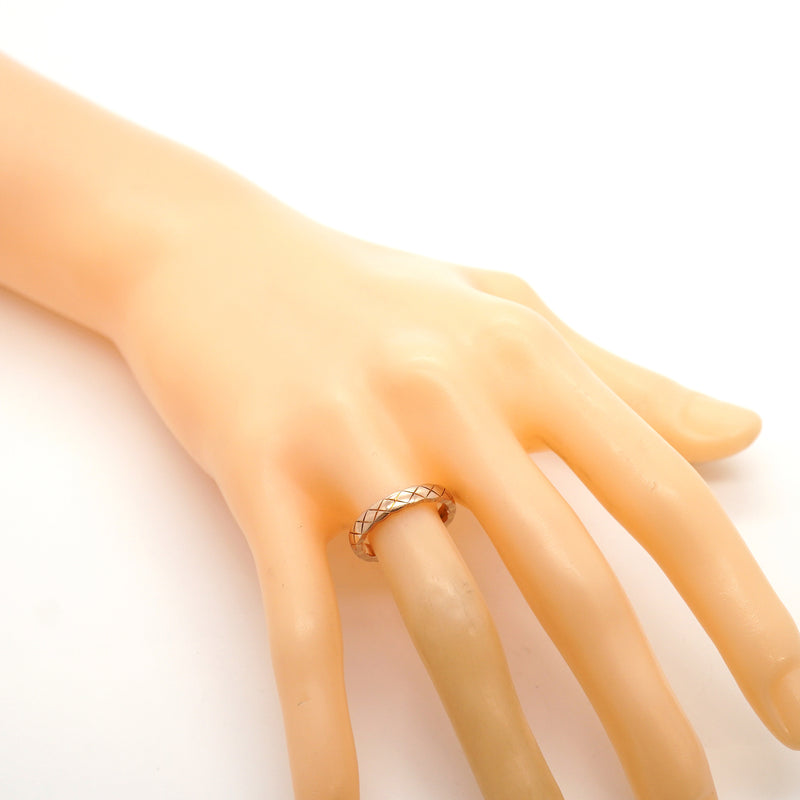 【6jkb0411】シャネル リング ココクラッシュ/ベージュゴールド K18PG ピンクゴールド ＃51【中古】レディース