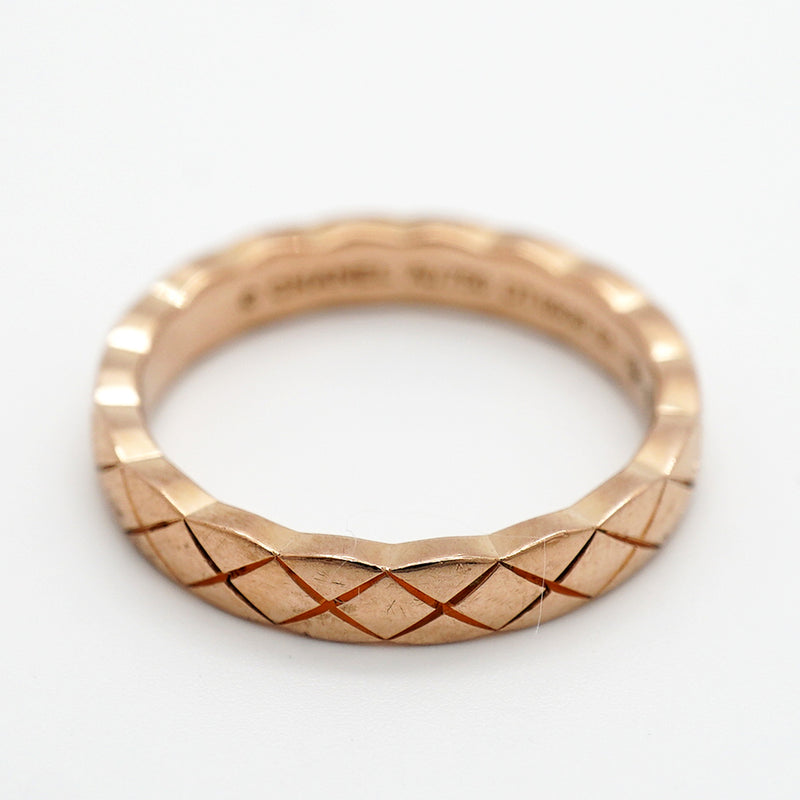 【6jkb0411】シャネル リング ココクラッシュ/ベージュゴールド K18PG ピンクゴールド ＃51【中古】レディース