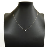 【6jkb0415】ティファニー ネックレス バイザヤード シルバー925 アクアマリン ブルー【中古】レディース