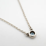 【6jkb0415】ティファニー ネックレス バイザヤード シルバー925 アクアマリン ブルー【中古】レディース