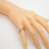 【6jkb0417】カルティエ リング C2 K18WG ホワイトゴールド ダイヤモンド ＃47【中古】レディース