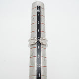 【6jkb0417】カルティエ リング C2 K18WG ホワイトゴールド ダイヤモンド ＃47【中古】レディース