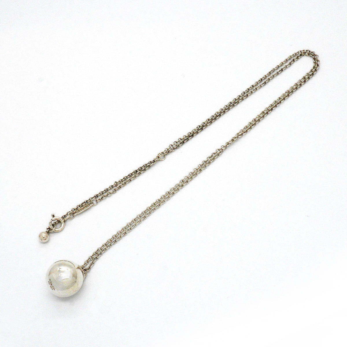 【6jkb0421】ティファニー ネックレス ハードウェアボール シルバー925【中古】メンズ レディース ユニセックス