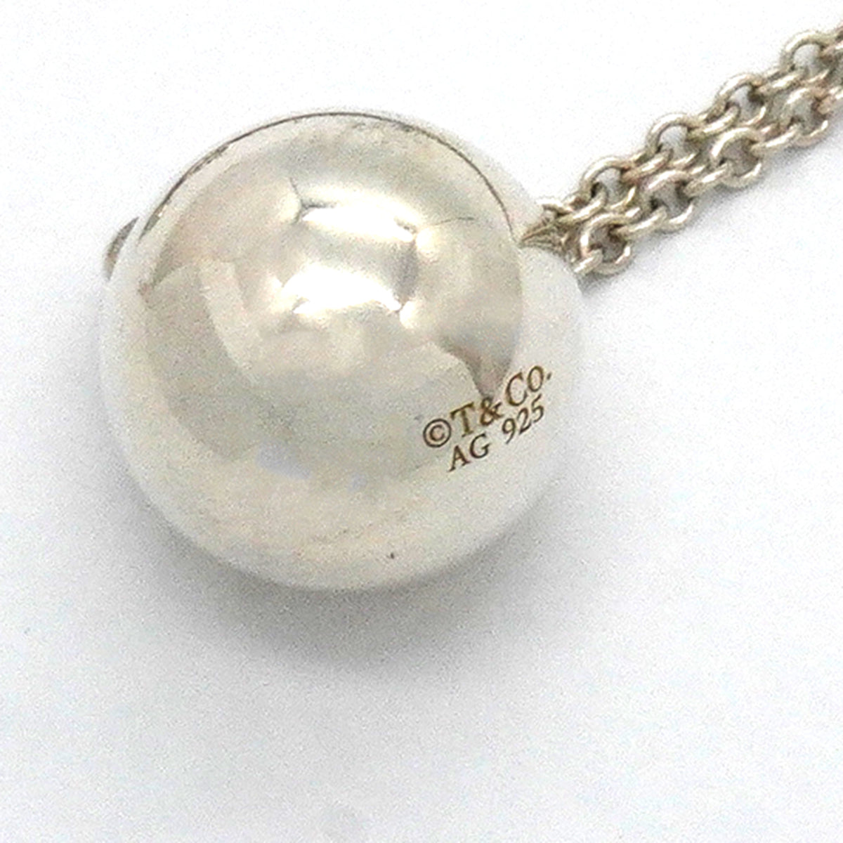 【6jkb0421】ティファニー ネックレス ハードウェアボール シルバー925【中古】メンズ レディース ユニセックス