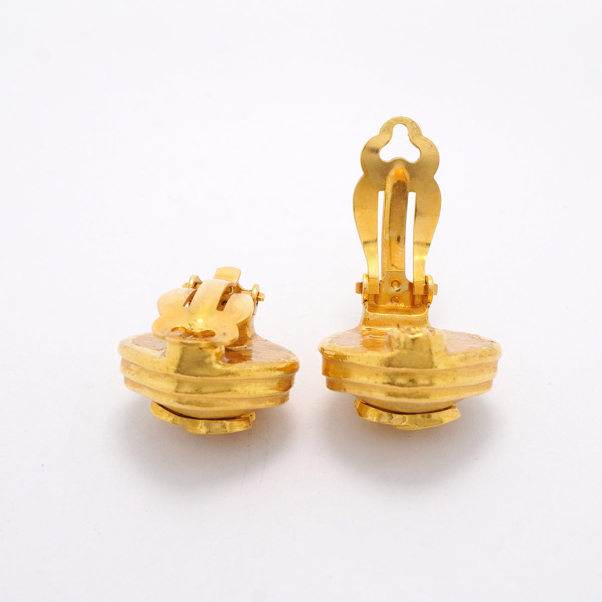 【6jkb0423】シャネル イヤリング ヴィンテージ ココマーク GPメッキ ゴールド【中古】レディース