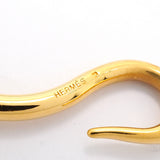 【6jkb0424】エルメス ブレスレット ジャンボフック GPメッキ レザー ゴールド【中古】レディース