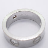 【6jkb0426】カルティエ リング ラブ 3PD K18WG ホワイトゴールド ダイヤモンド ＃49【中古】レディース