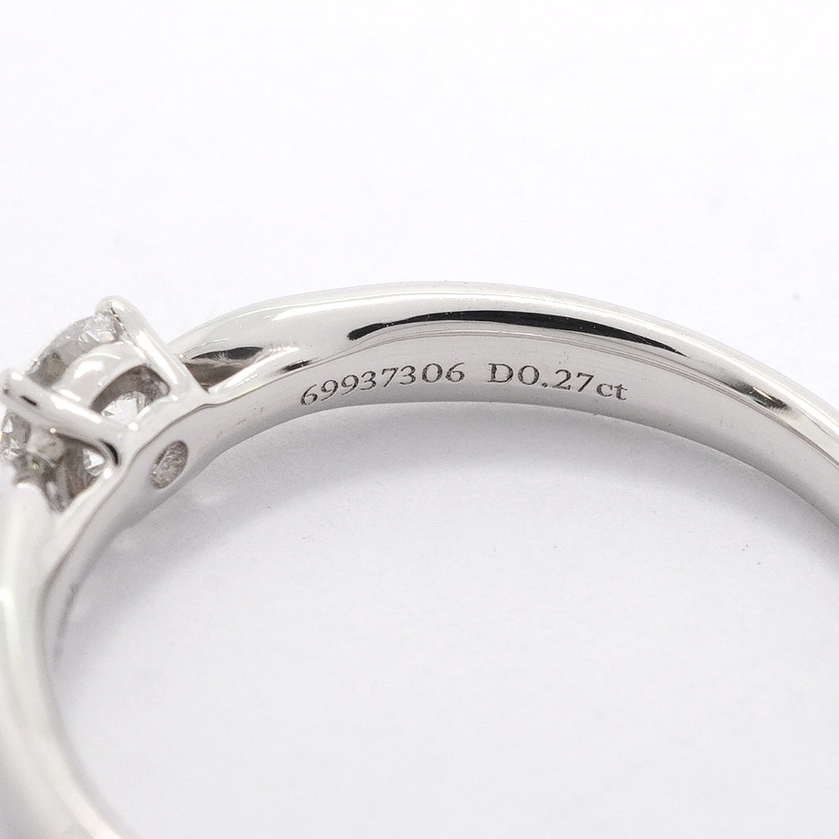 【6jkb0427】ティファニー リング ハーモニー 1PD Pt950 プラチナ ダイヤモンド 0.27ct 11.5号【中古】レディース