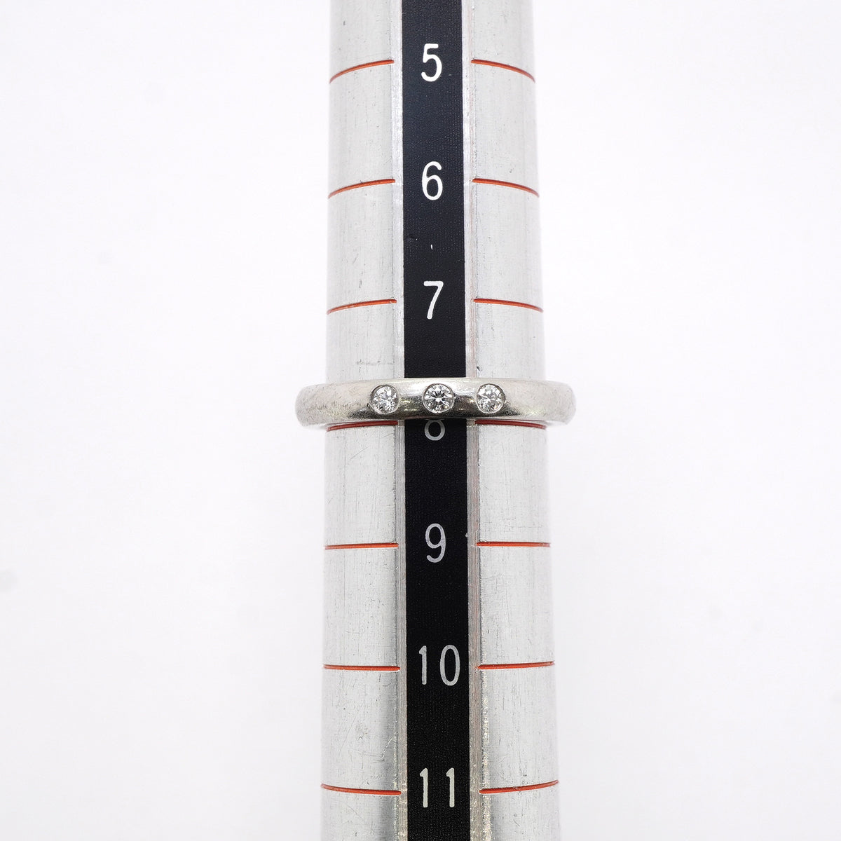 【6jkb0430】ティファニー リング スタッキングバンド 3PD Pt950 プラチナ ダイヤモンド 8号【中古】レディース