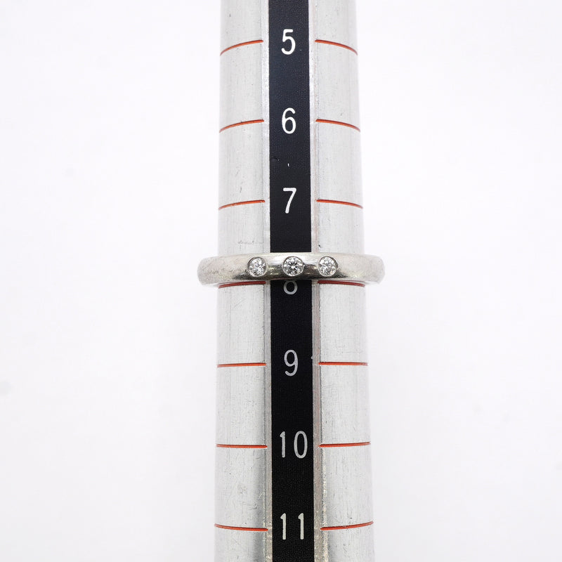 【6jkb0430】ティファニー リング スタッキングバンド 3PD Pt950 プラチナ ダイヤモンド 8号【中古】レディース