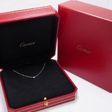 【6jkb0431】カルティエ ネックレス ダムール XS/1PD K18WG ホワイトゴールド ダイヤモンド【中古】レディース