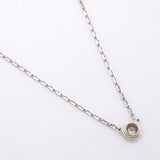 【6jkb0431】カルティエ ネックレス ダムール XS/1PD K18WG ホワイトゴールド ダイヤモンド【中古】レディース