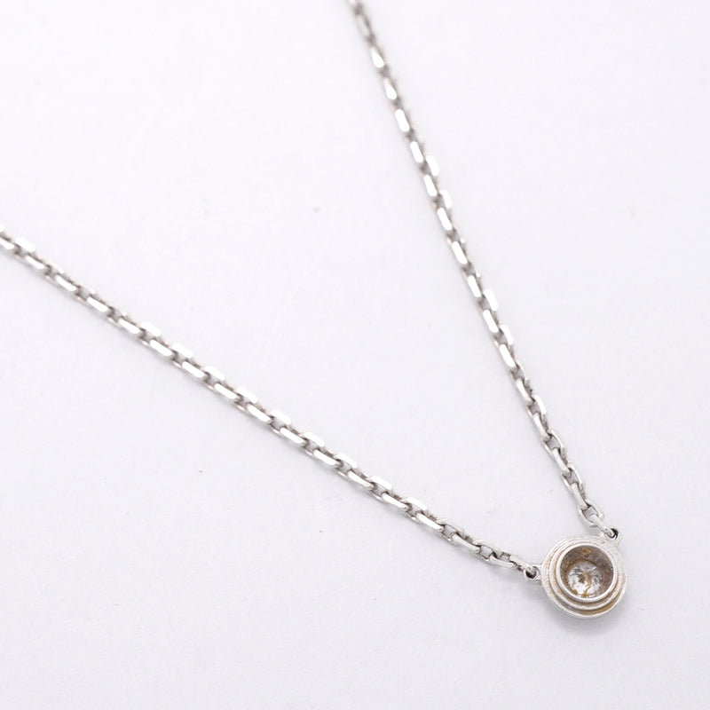 【6jkb0431】カルティエ ネックレス ダムール XS/1PD K18WG ホワイトゴールド ダイヤモンド【中古】レディース