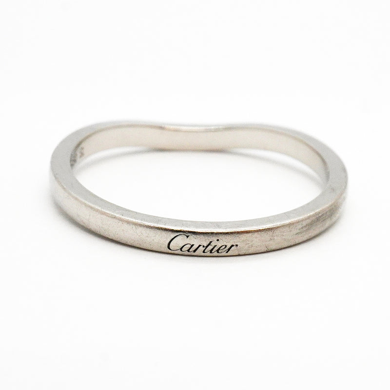 【6jkb0446】カルティエ リング バレリーナ Pt950 プラチナ ＃58【中古】メンズ