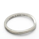 【6jkb0446】カルティエ リング バレリーナ Pt950 プラチナ ＃58【中古】メンズ