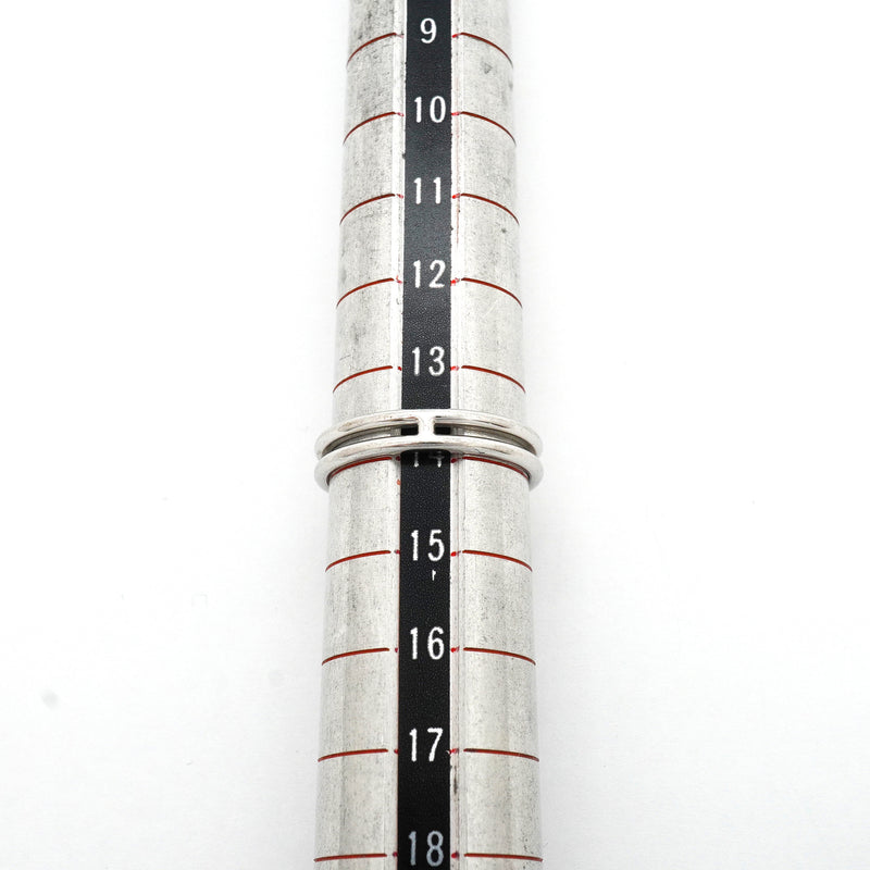 【6jkb0449】エルメス リング アリアンヌ K18WG ホワイトゴールド ＃54【中古】レディース