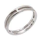 【6jkb0449】エルメス リング アリアンヌ K18WG ホワイトゴールド ＃54【中古】レディース