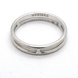 【6jkb0449】エルメス リング アリアンヌ K18WG ホワイトゴールド ＃54【中古】レディース