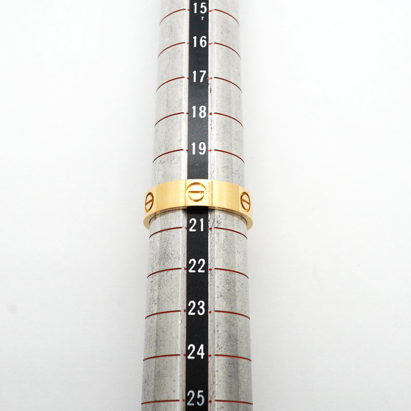 【6jkb0459】カルティエ リング ラブ K18YG イエローゴールド ＃61【中古】メンズ