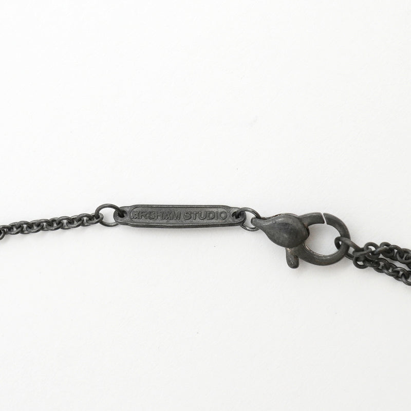 【6jkb0464】ティファニー ネックレス ポケモンコラボ/ヒトカゲ シルバー925 ダイヤモンド ブラック【中古】レディース