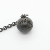 【6jkb0464】ティファニー ネックレス ポケモンコラボ/ヒトカゲ シルバー925 ダイヤモンド ブラック【中古】レディース