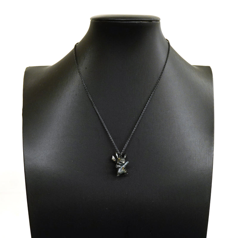 【6jkb0465】ティファニー ネックレス ポケモンコラボ/ピカチュウ シルバー925 ダイヤモンド【中古】レディース