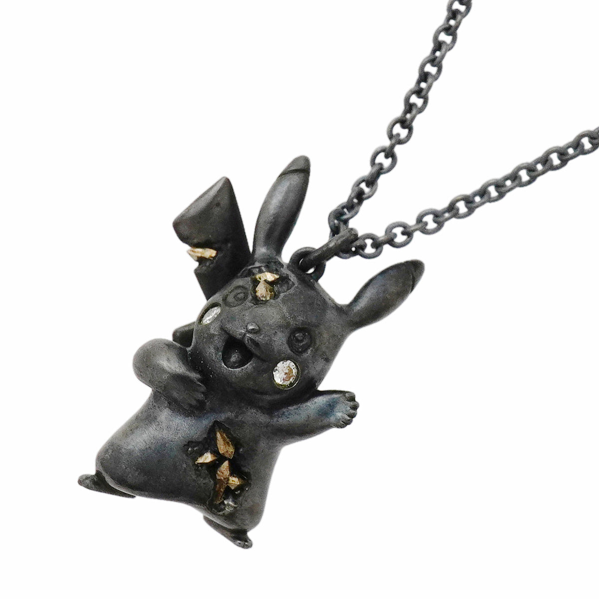 【6jkb0465】ティファニー ネックレス ポケモンコラボ/ピカチュウ シルバー925 ダイヤモンド【中古】レディース