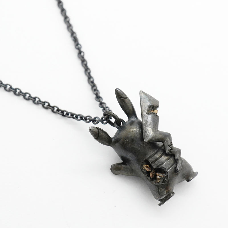 【6jkb0465】ティファニー ネックレス ポケモンコラボ/ピカチュウ シルバー925 ダイヤモンド【中古】レディース