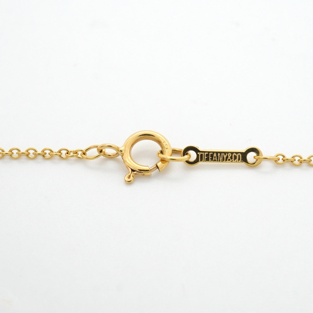 【6jkb0483】ティファニー ネックレス ダブルループ K18YG イエローゴールド【中古】レディース