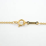 【6jkb0483】ティファニー ネックレス ダブルループ K18YG イエローゴールド【中古】レディース