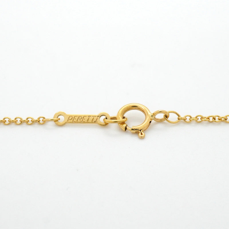 【6jkb0483】ティファニー ネックレス ダブルループ K18YG イエローゴールド【中古】レディース