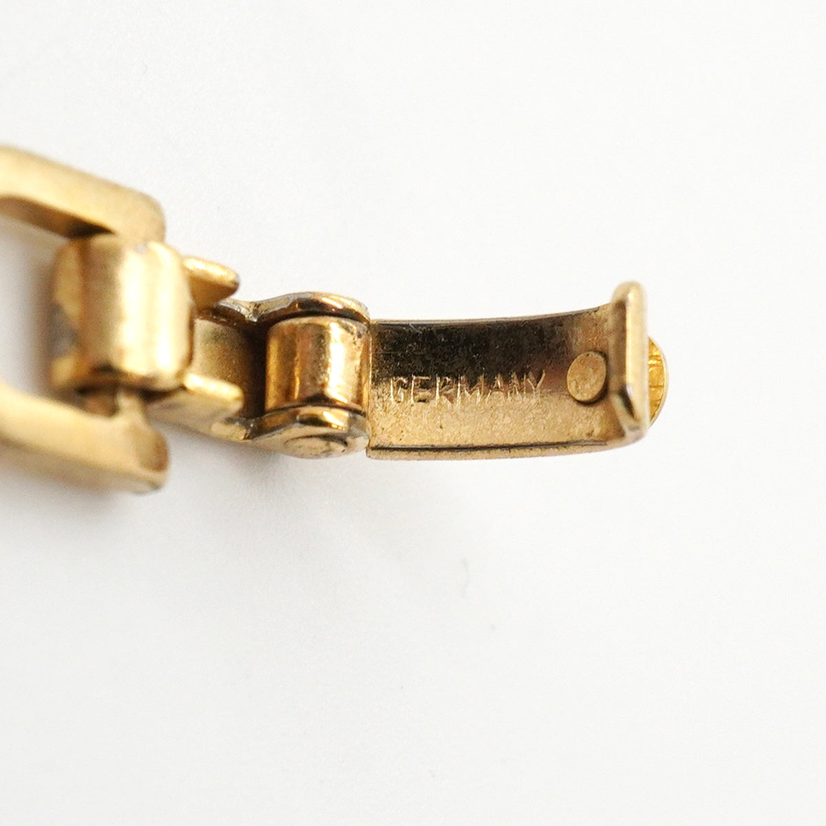 【6jkb0489】クリスチャンディオール ネックレス ディオールロゴ プレート スクエア GPメッキ ゴールド ブラック【中古】レディース