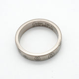 【6jkb0493】カルティエ リング ハッピーバースデー K18WG ホワイトゴールド ＃51【中古】レディース