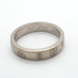 【6jkb0493】カルティエ リング ハッピーバースデー K18WG ホワイトゴールド ＃51【中古】レディース