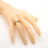 【6jkb0493】カルティエ リング ハッピーバースデー K18WG ホワイトゴールド ＃51【中古】レディース