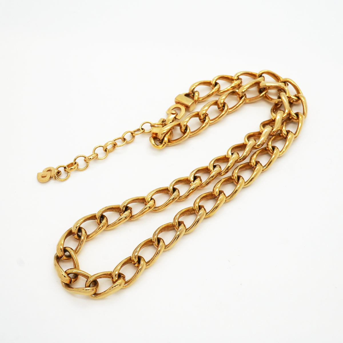 【6jkb0496】クリスチャンディオール ネックレス GPメッキ ゴールド【中古】レディース