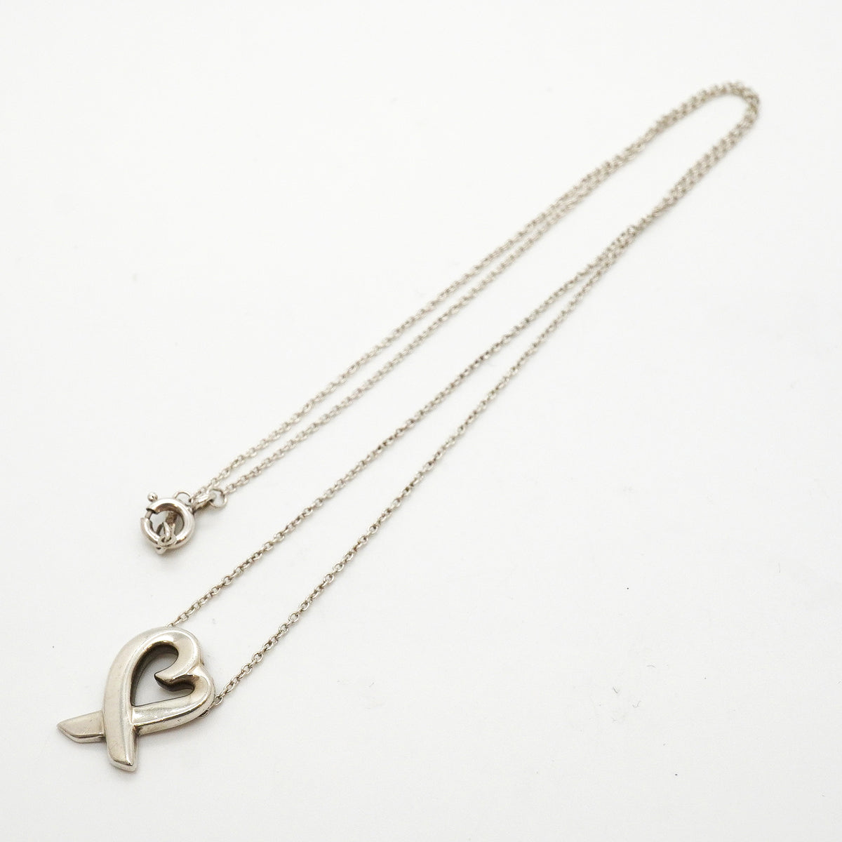 【6jkb0497】ティファニー ネックレス パロマピカソ ラビングハート ハートモチーフ シルバー925【中古】レディース
