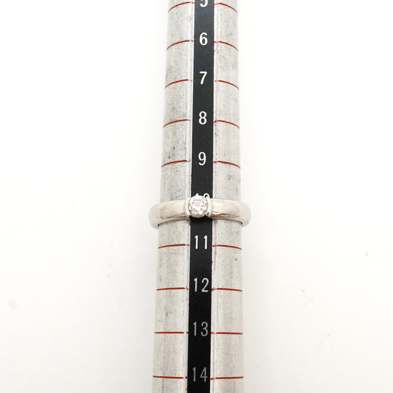 【6jkb0498】ティファニー リング ドッツ 1PD Pt950 プラチナ ダイヤモンド 0.26ct 10号【中古】レディース