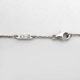 【6jkb0519】ヴァンクリーフ＆アーペル ネックレス ラッキー アルハンブラ K18WG ホワイトゴールド ターコイズ ブルー【中古】レディース