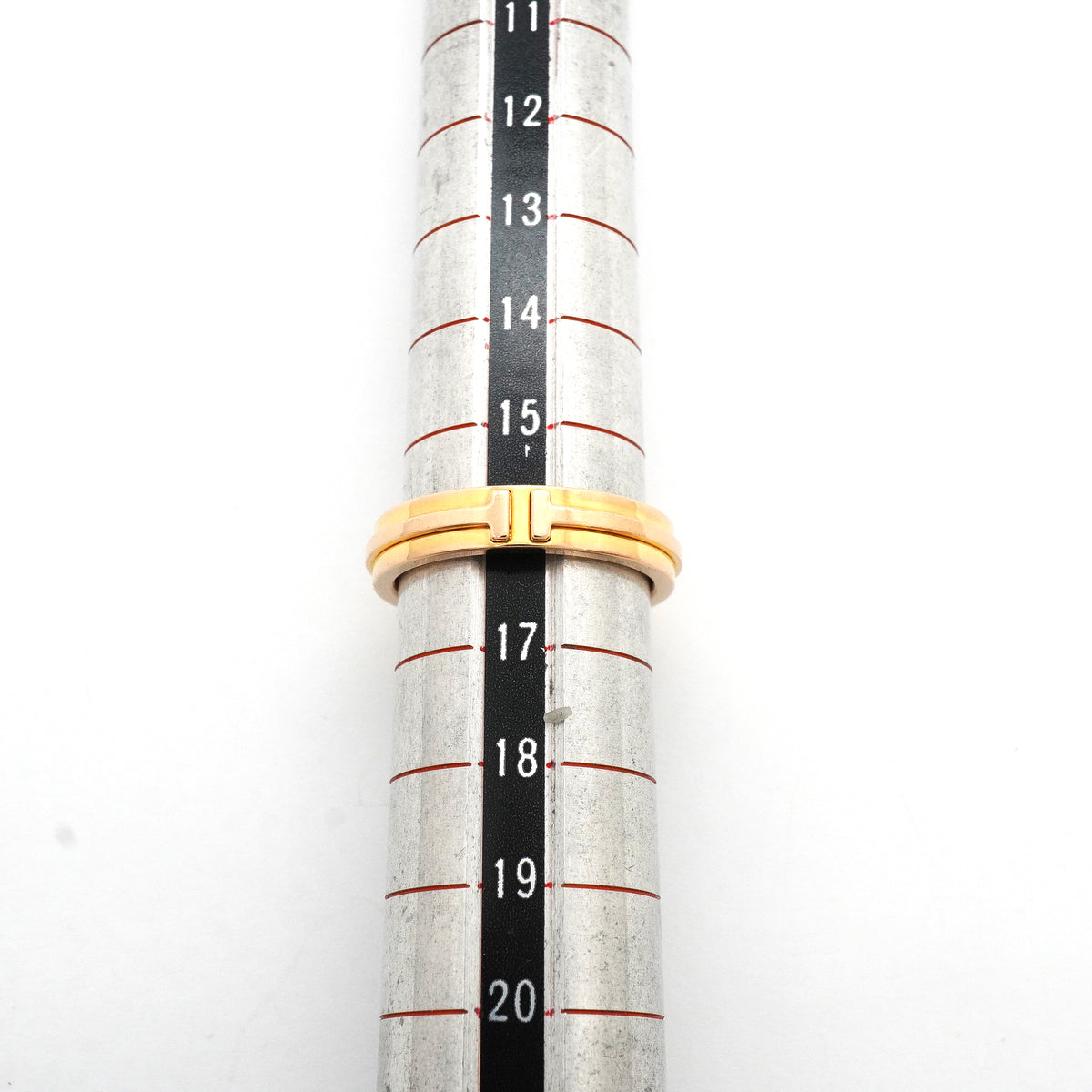 【6jkb0520】ティファニー リング T TWO ナロー K18PG ピンクゴールド 16号【中古】レディース