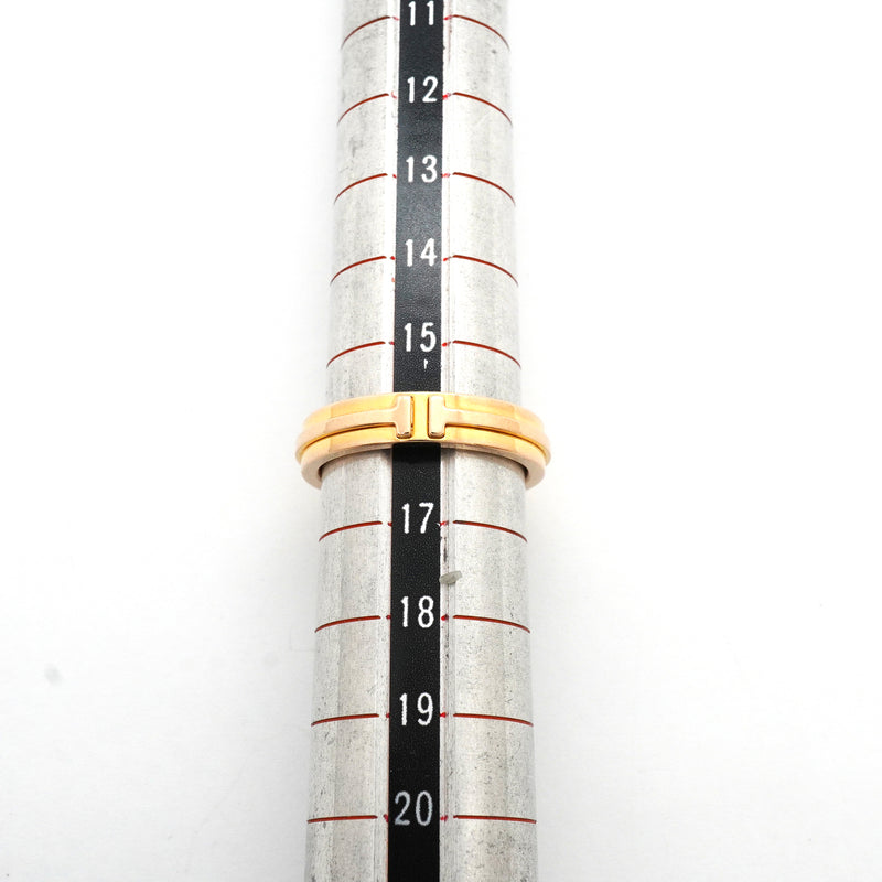 【6jkb0520】ティファニー リング T TWO ナロー K18PG ピンクゴールド 16号【中古】レディース