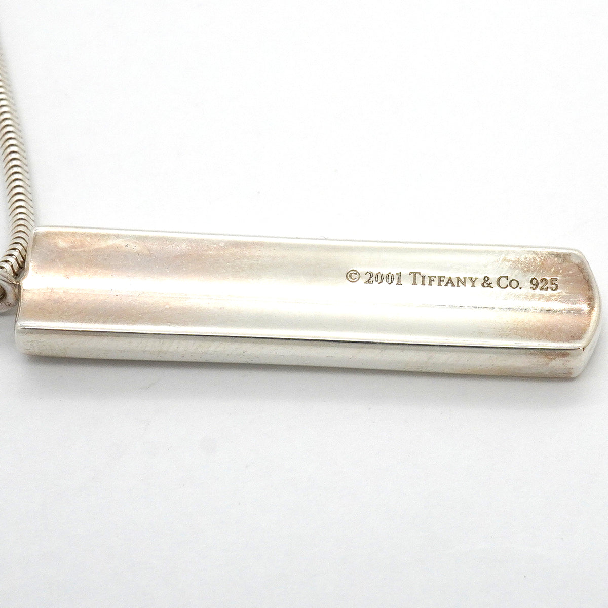 【6jkb0521】ティファニー ネックレス ナローバー シルバー925【中古】レディース