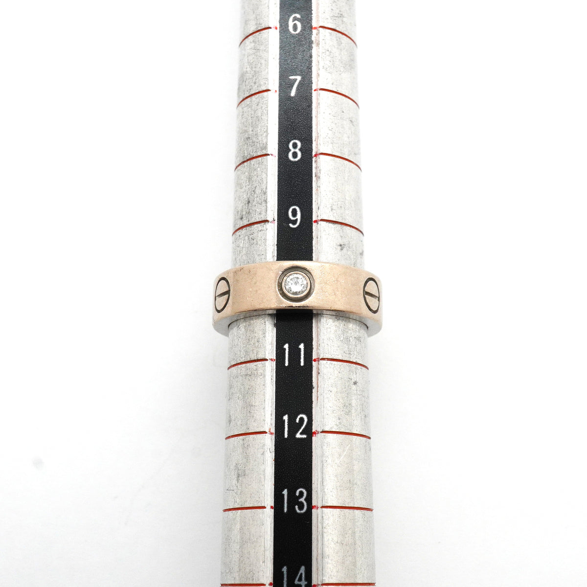 【6jkb0522】カルティエ リング ラブ 3PD K18WG ホワイトゴールド ダイヤモンド ＃50【中古】レディース