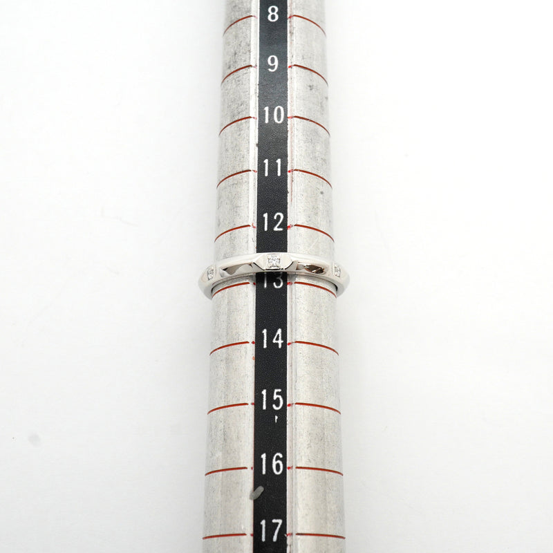 【6jkb0530】ティファニー リング トゥルーバンド 6PD Pt950 プラチナ ダイヤモンド 12.5号【中古】レディース