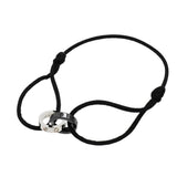 【6jkb0532】カルティエ ブレスレット ベビーラブ 丸型 サークル 4PD K18WG ホワイトゴールド セラミック コットン/ダイヤモンド ブラック【中古】レディース