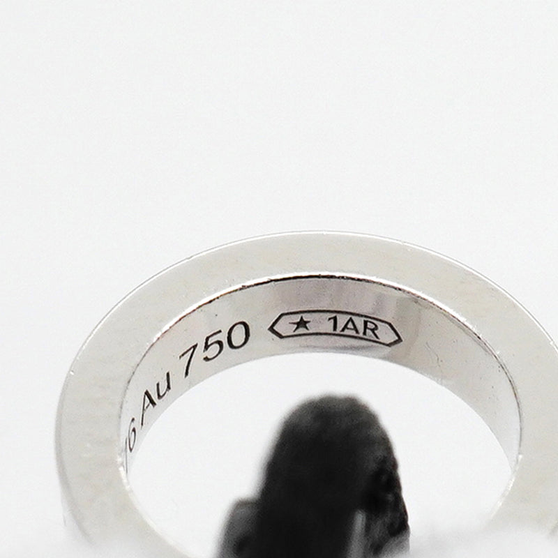 【6jkb0532】カルティエ ブレスレット ベビーラブ 丸型 サークル 4PD K18WG ホワイトゴールド セラミック コットン/ダイヤモンド ブラック【中古】レディース
